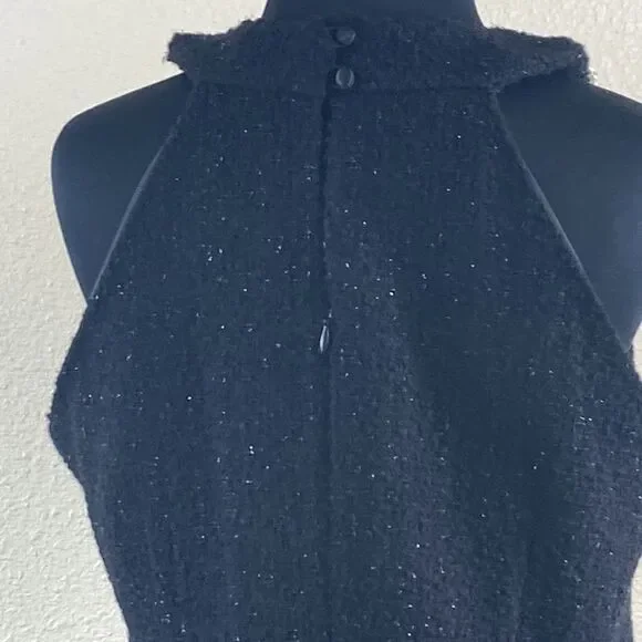 VINTAGE INC INTERNATIONAL CONCEPTS WOMEN BLACK AND SILVER DRESS SIZE 12 - Picture 11 of 16